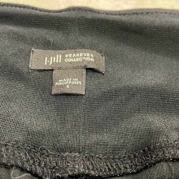 J.Jill Stretch Slim Fit Boyfriend Jeans Black Pull-On High Rise Ankle SMALL - Picture 5 of 10